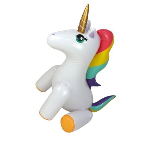 BESTonZON Aufblasbarer Einhorn Wassersprinkler für Outdoor Gartensprinkler Sommerspaß Wasserspielzeug Aufblasbar mit Niedlichem Einhorn Design für Rasen und Pool Partys BESTonZON Aufblasbarer Einhorn Wassersprinkler für Outdoor Gartensprinkler Sommerspaß Wasserspielzeug Aufblasbar mit Niedlichem Einhorn Design für Rasen und Pool Partys von BESTonZON