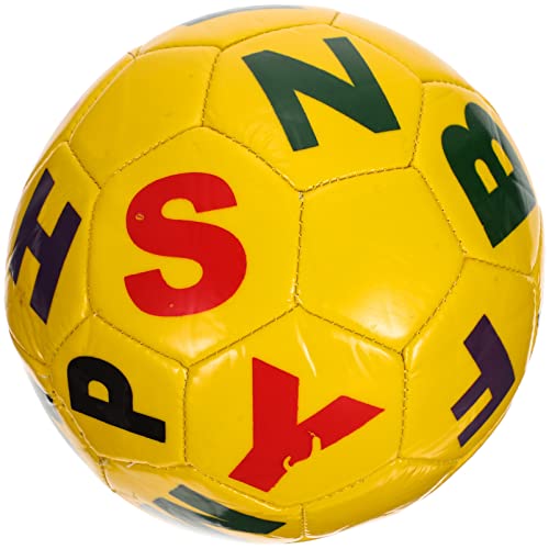 BESTonZON Fußball Spielzeug Kinder Aufblasbarer Fußball Für Kreativer Bunter PVC Spielball Mit Buchstabenmotiv Interessantes Für 2er Größe Ball Klein von BESTonZON