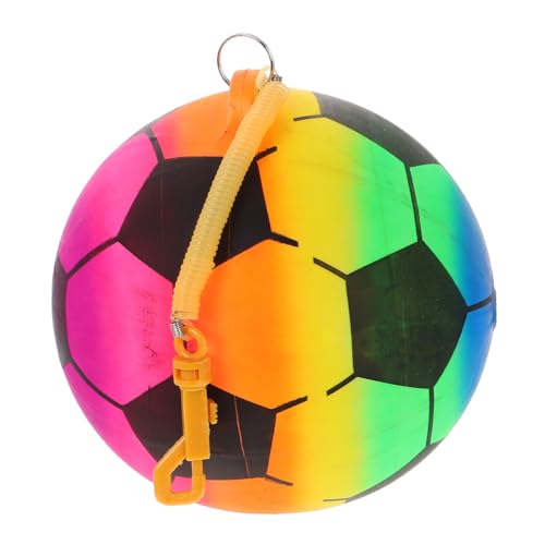 BESTonZON Aufblasbarer Fußball mit Federschnur und Handgriff Leichter Kinderball für Kindergarten Buntes Outdoor sportspielzeug für Tanz und Bewegung Platzsparend Aufbewahrbar BESTonZON Aufblasbarer Fußball mit Federschnur und Handgriff Leichter Kinderball für Kindergarten Buntes Outdoor sportspielzeug für Tanz und Bewegung Platzsparend Aufbewahrbar von BESTonZON