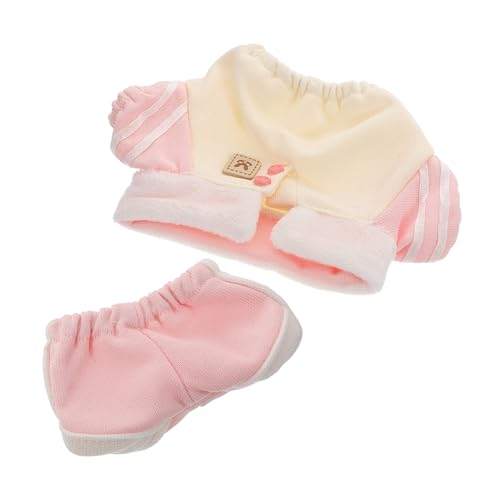 BESTonZON Babypuppen Kleidung Baumwolle Sweatshirt mit Umlegekragen und Lässige Hose Austauschbare Outfits für Kuschelpuppen Modisch und Leicht zum Anziehen und Sammeln BESTonZON Babypuppen Kleidung Baumwolle Sweatshirt mit Umlegekragen und Lässige Hose Austauschbare Outfits für Kuschelpuppen Modisch und Leicht zum Anziehen und Sammeln von BESTonZON