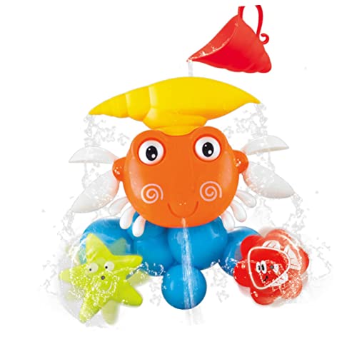 BESTonZON Badewanne Spielzeug Badewannenspielzeug für Babys Tierspielzeug Krabbensprüher Spielzeug spielzeughandys für Babys babyspielzeug Cartoon-Badespielzeug Badespielzeug für Babys von BESTonZON