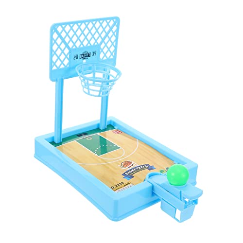 BESTonZON Basketball-Spielzeug Basketballspielzeug Für Kinder Sportspielspielzeug Mini-ballerspiel Desktop-Spielzeug Mini-basketballspiel Basketballkorb-Spiel Basketball Drinnen Blue Plastik von BESTonZON