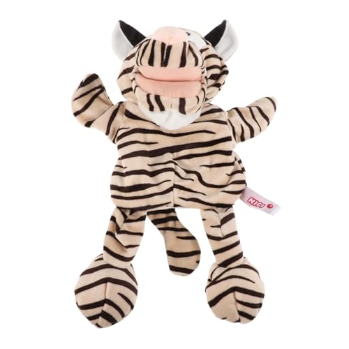 BESTonZON Bauchredner-handpuppe Plüschpuppen Für Kinder Puppen Zum Geschichtenerzählen Plüsch Handpuppe Ausgestopftes Zoospielzeug Tiger Handpuppe Sternzeichen Tierspielzeug Rollenspielpuppe von BESTonZON