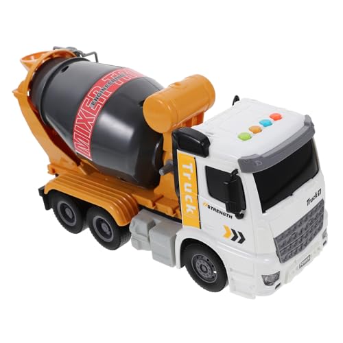 BESTonZON Baustellenfahrzeug mit Licht Musik und Schwungradfunktion Gelber Bagger und Mischwagen Robustes Kunststoffmodell für Jungen und Mädchen BESTonZON Baustellenfahrzeug mit Licht Musik und Schwungradfunktion Gelber Bagger und Mischwagen Robustes Kunststoffmodell für Jungen und Mädchen von BESTonZON