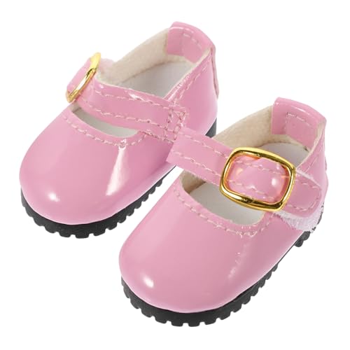 BESTonZON Bjd Puppen Lederschuhe für Baumwollpuppe Rosa Dekorative Puppenschuhe zum Ankleiden Modische Puppenzubehör für Mädchen BESTonZON Bjd Puppen Lederschuhe für Baumwollpuppe Rosa Dekorative Puppenschuhe zum Ankleiden Modische Puppenzubehör für Mädchen von BESTonZON