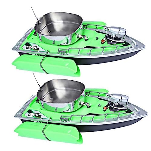 BESTonZON Boot Angler ausrüstung Fishing Boat Angeln zubehör Fischereiausrüstung Remote Control Boat fischerzubehör rc Boats Bait Boat anglerzubehör rc Schiffe ferngesteuert Green von BESTonZON