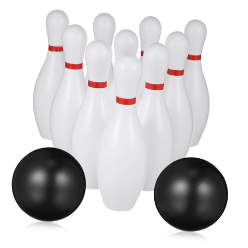 BESTonZON Bowling Mit Bunten Bowlingkugeln Und Pins Für Drinnen Und Draußen Ideales Kinderspielzeug Für Geburtstagsfeiern Und Freizeitaktivitäten von BESTonZON