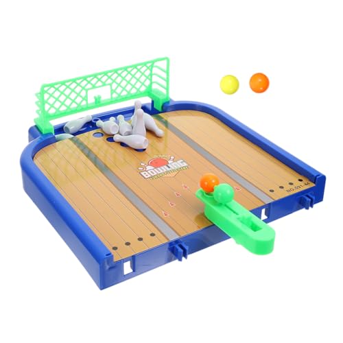 BESTonZON Bowlingkugel Spielzeug Bowlingkugel für Kinder Desktop-Spielspielzeug Mini Kinder Bowling Set Kinder-Bowling-Set Früherziehungsspielzeug Fingerspielzeug für Kinder Plastik von BESTonZON