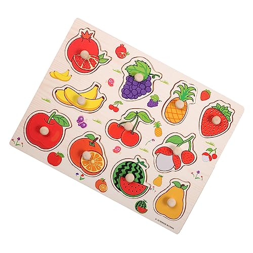 BESTonZON Brett greifen spaß Kinder Puzzle laubsägen für Kinder beemysafe Shape-Sorter-Puzzle tierisches Rätsel Puzzle-Spielzeug für frühes Lernen Lernspielzeug für Kinder hölzern Colorful von BESTonZON