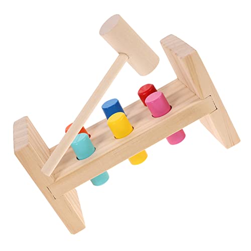 BESTonZON Buntes Montessori Holz Nagelspielzeug Farbige Nagelplatte zum Lernen Hand Auge Koordination für Kleinkinder Ab Jahren Motorisches Percussion Lernspielzeug BESTonZON Buntes Montessori Holz Nagelspielzeug Farbige Nagelplatte zum Lernen Hand Auge Koordination für Kleinkinder Ab Jahren Motorisches Percussion Lernspielzeug von BESTonZON