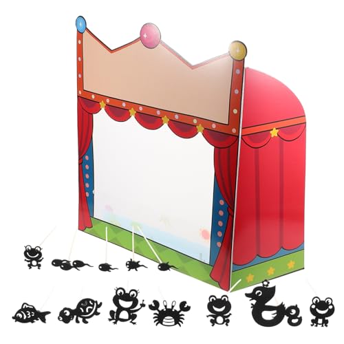 BESTonZON DIY-Puppentheater Bastelpapier-Sets Für Kinder Puzzle 1 Set Mini-Schattenpuppentheater Schattenpuppen Puppentheater Für Kinder Puppen Für Kinderspielzeug von BESTonZON