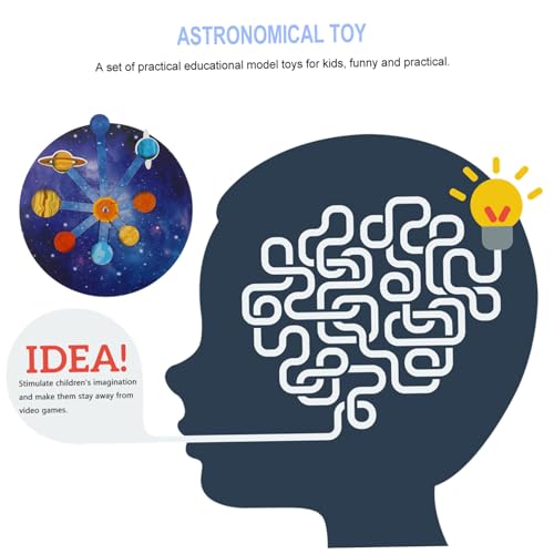BESTonZON DIY Sonnensystem Planetenmodell Physisches Lernspielzeug für Montessori Wissenschaft Bastelset Frühpädagogik Dekoration BESTonZON DIY Sonnensystem Planetenmodell Physisches Lernspielzeug für Montessori Wissenschaft Bastelset Frühpädagogik Dekoration von BESTonZON