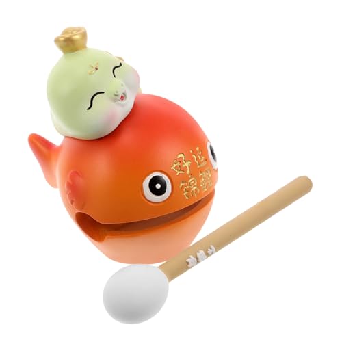 BESTonZON Dekompressionsspielzeug Für Fische Aus Holz Guiro Für Kinder Kleinkinderinstrumente Guiro-Spielzeug Percussion-Guiro Kleinkind Guiro Cartoon-Percussion-Spielzeug Holzguiro Hölzern von BESTonZON