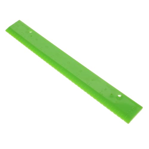 BESTonZON Der Herrscher des Blinden Braille-linealmaß Braille-messgerät Taktiles Lineal Braille-lineal-Werkzeug Braille-lernwerkzeug Blindmesswerkzeug Braille-lernressource PVC Green von BESTonZON