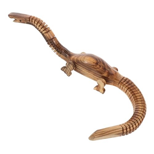 BESTonZON Dinosaurier-Modell Dinosaurierstatue Figuren Spielzeug Realistisches Dinosauriermodell Kleine Dinosaurierfiguren Realistischer Dinosaurier Dinosaurierspielzeug Hölzern Light Brown von BESTonZON