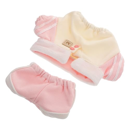 BESTonZON Doll Casual Outfit Baumwoll Sweatshirt mit Umlegekragen Modisch und Bequem Inklusive Hose Geeignet für Kuscheltiere und Sammlerpuppen BESTonZON Doll Casual Outfit Baumwoll Sweatshirt mit Umlegekragen Modisch und Bequem Inklusive Hose Geeignet für Kuscheltiere und Sammlerpuppen von BESTonZON