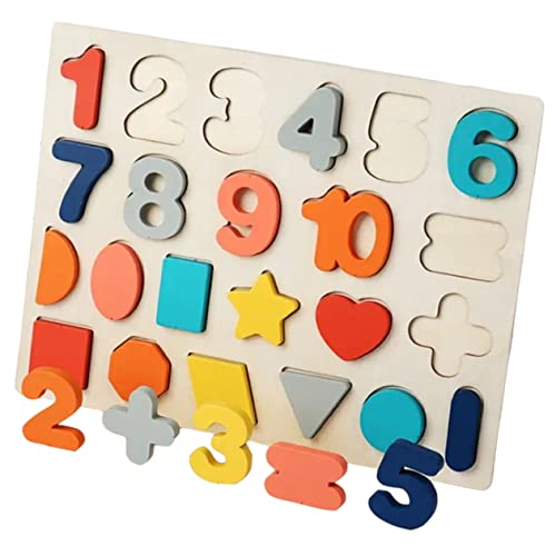 BESTonZON Dreidimensionales Puzzle Kognitives Spielzeug Sehvermögen Entwicklungsspielzeug Lernspielzeug Würfelpuzzles Kinder Zahlenlernspielzeug Kinderspielzeug Fädelperlen Bunt von BESTonZON