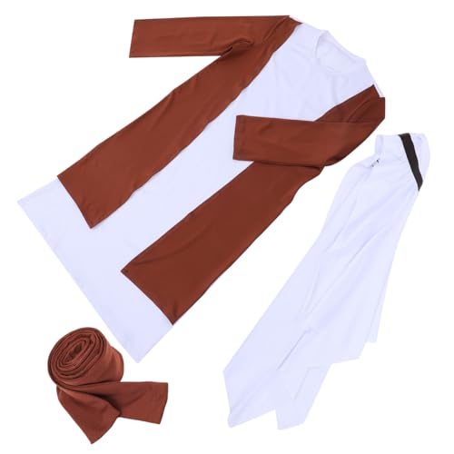 BESTonZON Dubai Shepherd-Kleidung Arabische Kostümmänner Arabisches Kostüm Halloween-hirtenstab Jedi-kostüm Für Kinder Arabisches Prinzenkostüm Halloween-kostüme Männer Polyester von BESTonZON