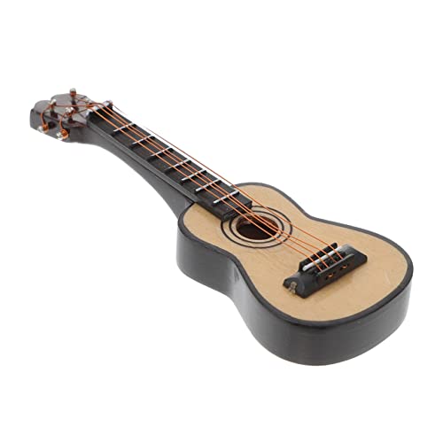 BESTonZON E-Gitarre im Taschenformat Mini-Gitarre Kinderspielzeug Miniaturen Mini-Musikinstrument holzdeko lendenwärmer Dekorative Gitarre Miniatur Gitarre Mini-Hausdekoration von BESTonZON