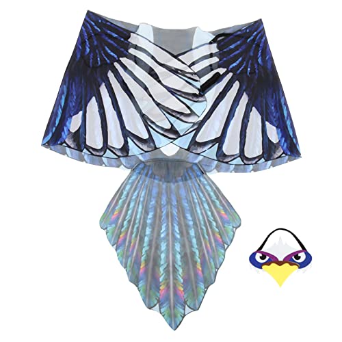 BESTonZON Eagle Wings Kostü Set Für Halloween Und Karneval Dekorative Adlerflügel Für Partys Und Bühnenaufführungen Realistische Verkleidung Requisite Für Cosplay Und Theater von BESTonZON