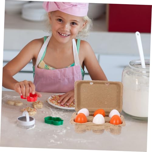 BESTonZON Eierkarton Holzspielzeug Miniatur Eiermodell Puppenhaus Deko Realistisch für Kinderküche und Puppenstube Spiel Lebensmittel Ostergeschenk BESTonZON Eierkarton Holzspielzeug Miniatur Eiermodell Puppenhaus Deko Realistisch für Kinderküche und Puppenstube Spiel Lebensmittel Ostergeschenk von BESTonZON