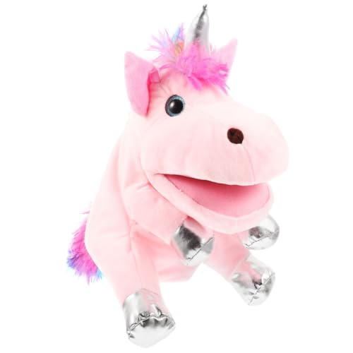 BESTonZON Einhorn Handpuppe Dekorative Einhorn Puppe Einhorn Spielzeug Zum Geschichtenerzählen Handpuppen Für Erwachsene Realistische Einhorn Puppe Dekoratives Handspielzeug Pp von BESTonZON