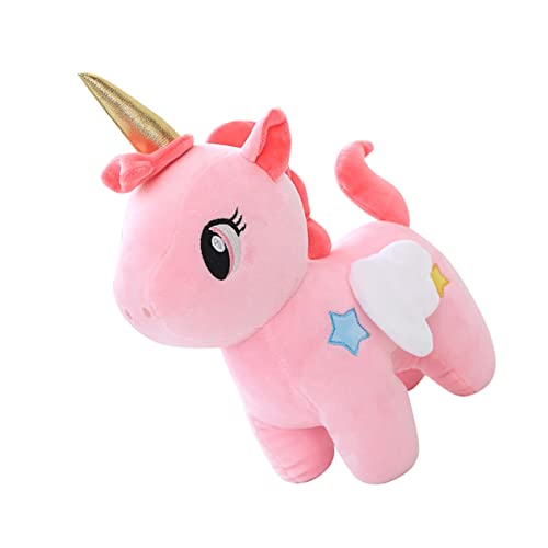 BESTonZON Einhorn-Puppe Süßer Plüsch Plüschkissen Plüsch Stofftier Plüschtiere Einhorn Kuscheltiere Für Welpen Plüsch- -Puppe Krabbe Plüschpuppe Rosa Kristallweicher Samt von BESTonZON