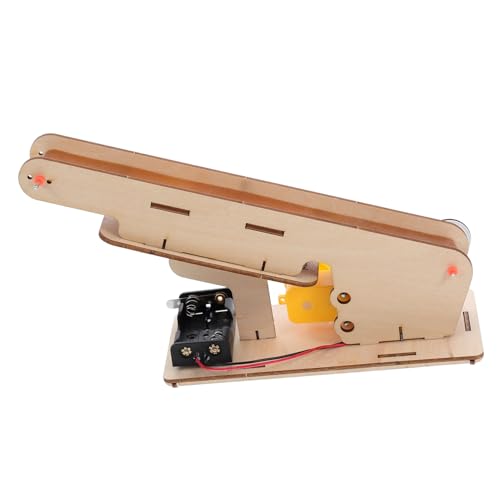 BESTonZON Elektrischer DIY Transportband Bausatz für Holzmodell für Physik Experimente Fördert Logisches Denken Räumliche Vorstellungskraft für Schule und Zuhause ohne Batterien BESTonZON Elektrischer DIY Transportband Bausatz für Holzmodell für Physik Experimente Fördert Logisches Denken Räumliche Vorstellungskraft für Schule und Zuhause ohne Batterien von BESTonZON
