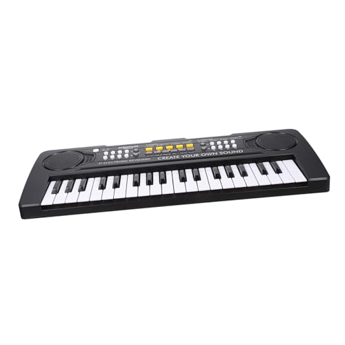 BESTonZON Elektronische Orgel Für Elektronische Tastatur Spielzeugmikrofon Für Klaviatur Lernspielzeug Für Exquisites Klavierspielzeug Musical Plastik Black von BESTonZON