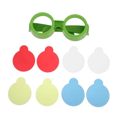 BESTonZON Farbbrillen Lernspielzeug Austauschbare Linsen Primärfarben Wissenschaftliches Experiment für Vorschule Farbüberlagerung und Mischprinzip BESTonZON Farbbrillen Lernspielzeug Austauschbare Linsen Primärfarben Wissenschaftliches Experiment für Vorschule Farbüberlagerung und Mischprinzip von BESTonZON