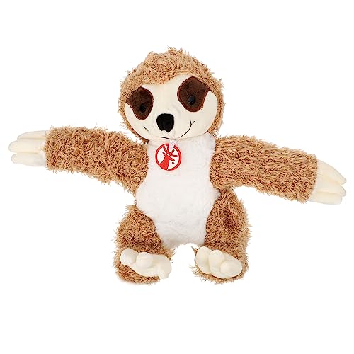 BESTonZON Faultier Handpuppe Puppen lebensechtes Handspielzeug kreatives Handspielzeug Tiere pädagogische Handpuppe Handspielzeug zum Geschichtenerzählen Marionette Plüsch Brown von BESTonZON