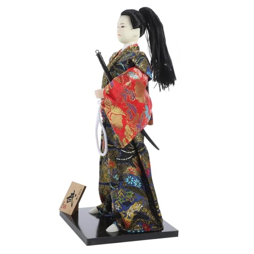 BESTonZON -Figur Home Decoration hausdeko Ninja Dekoration Japanische Puppendekoration Jakobsweg Desktop-Dekor japanische Desktop-Verzierung -Puppen-Dekor Holz von BESTonZON