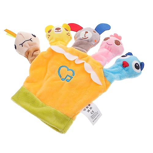 BESTonZON Finger Puppen Abdeckung Kinderspielzeug Badefingerpuppen Fingerspielzeug Für Puppenspielzeug Zum Geschichtenerzählen Schöne Fingerpuppen Yellow Pp Baumwolle von BESTonZON