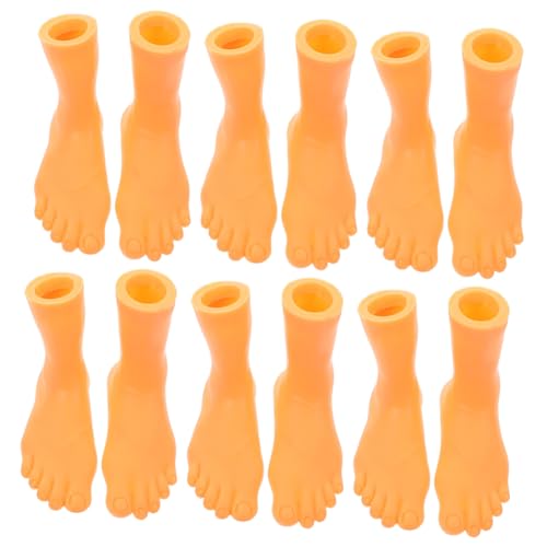 BESTonZON Fingerpuppen Für Lustige Fußfingerpuppen Für Links Und Rechts 12 Teiliges Set OPP Verpackung Ideal Für Badewannenspiele Und Kreative Aktivitäten von BESTonZON