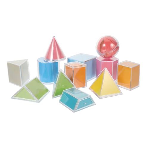 BESTonZON Geometrische Körper Transparent Formen Lernspielzeug für Grundschule Mathe Unterricht Klassenzimmer Demonstrationsmodell Montessori Formenlehre BESTonZON Geometrische Körper Transparent Formen Lernspielzeug für Grundschule Mathe Unterricht Klassenzimmer Demonstrationsmodell Montessori Formenlehre von BESTonZON