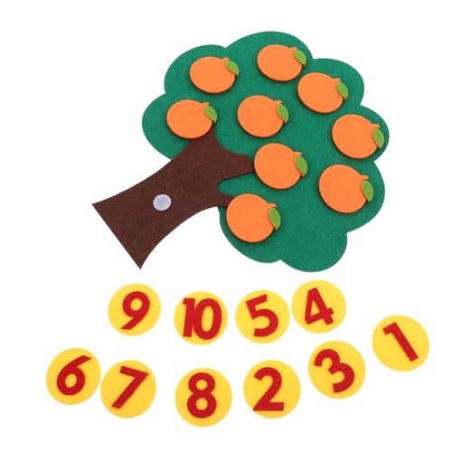 BESTonZON Gewebtes Lernspielzeug Zahlen Zuordnungsspiel für Pädagogisches Zählspiel mit Wiederverwendbarem Filzmaterial Robustes Mathematik Spiel für Vorschulkinder Ab Jahren BESTonZON Gewebtes Lernspielzeug Zahlen Zuordnungsspiel für Pädagogisches Zählspiel mit Wiederverwendbarem Filzmaterial Robustes Mathematik Spiel für Vorschulkinder Ab Jahren von BESTonZON