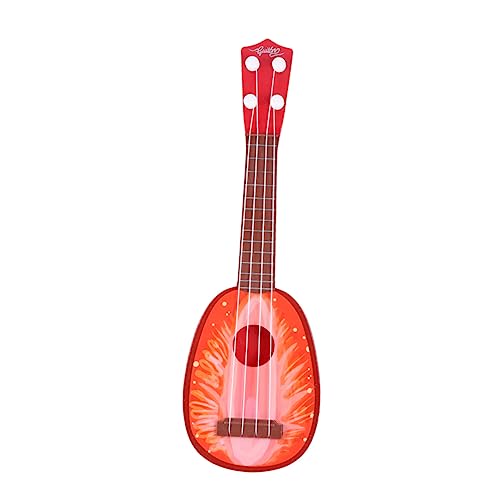 BESTonZON Gitarren-Ukulele-Spielzeug Ukulele-Gitarre Für Kleinkinder Kinder-Ukulele-Spielzeug Gitarrenspielzeug Für Kinder Musikinstrumente, Spielzeug Mini-Spielzeug Für Musikinstrumente Rot von BESTonZON