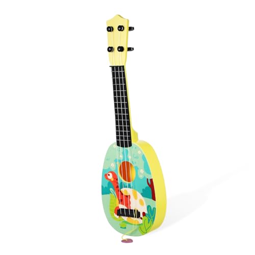 BESTonZON Gitarren-Ukulele für Kinder Gitarrenkinder Spielzeuggitarre kinderinstrumente Kinder musikinstrumente Kindergitarre Ukulele für Kinder Anfänger Mini Eierschale Gitarre/Bass Plastik von BESTonZON