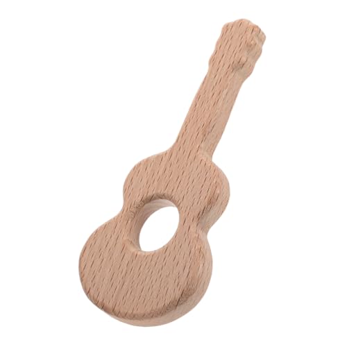 BESTonZON Gitarrenschmuck Für DIY-Gitarre Schmücken Mini-Gitarren- Kognitives Greifspielzeug Mit Mini-Gitarre Gitarrenmodell Für Zubehör Für Minigitarren Khaki Holz von BESTonZON