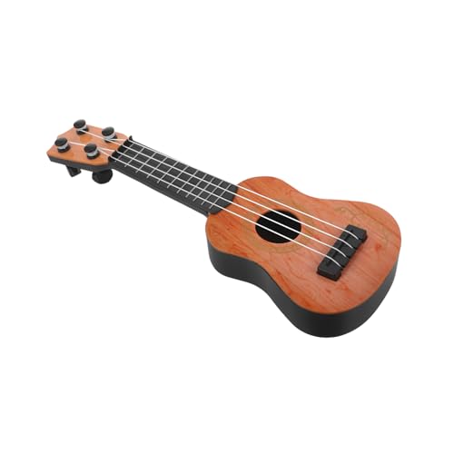 BESTonZON Gitarrenspielzeug Für Kinder Mini-Musikinstrument Spielzeug Für Lerninstrumente Kinder-Instrument-Spielzeug Realistische Gitarrenfigur Kinderspielzeug Ukulele Yellow Abs von BESTonZON