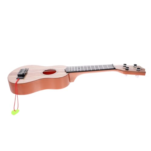 BESTonZON Gitarrenspielzeug Ukulele Für Kleinkinder Kinderspielzeug Ukulele Kindergitarre Ukulele Für Anfänger Musikgitarre Für Kinder -Instrumente Kinder Gitarre Holzmaserung Kunststoff von BESTonZON