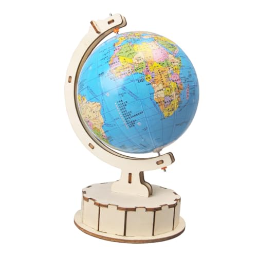 BESTonZON Globe-Lehrmittel erdanker Modelle spielsachen DIY-Erdkugel-Bastelarbeiten für die Schule Erdkugel-Set zum Selbermachen Bauwissenschaftliches Spielzeug DIY Erdkugel Holz Colorful von BESTonZON