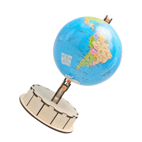 BESTonZON Globe-Lehrmittel erdanker spielsachen Modelle Kinder-DIY-Erdkugel Kunsthandwerk zum Selbermachen der Erdkugel Erdkugel-Material zum Selbermachen Bildungs-Erdkugel-Set Holz Colorful von BESTonZON