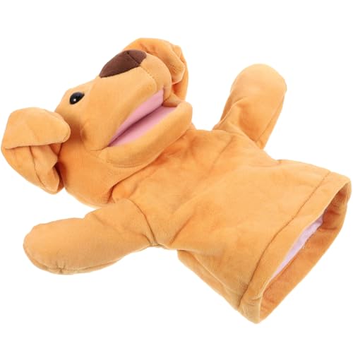 BESTonZON Große üsch Handpuppe Hund Educational Hand Puppet Für Weiches Zur Geschichtenerzählung Lustige Hundepuppe Für Kreative Rollenspiele Und Interaktive Lernaktivitäten von BESTonZON