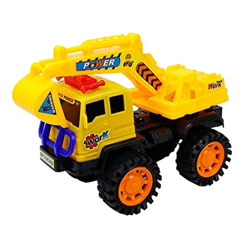 BESTonZON Großer Bagger Baufahrzeug Modell Für Frühe Pädagogische Für Spielhaus Robustes Kunststoff Engineering Truck Toy Für Jungen Ab Jahren von BESTonZON