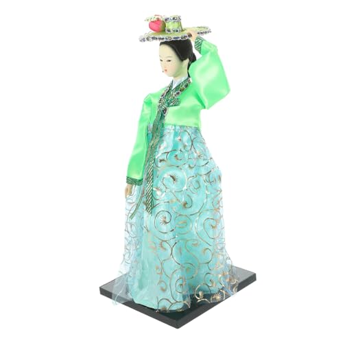 BESTonZON Handgemachte Desktop Ornament Stoff Dekor Koreanischen Stil Tischplatte Koreanische Koreanische Kunst Handwerk Desktop Dekor Hanbok Kleid Zarte von BESTonZON