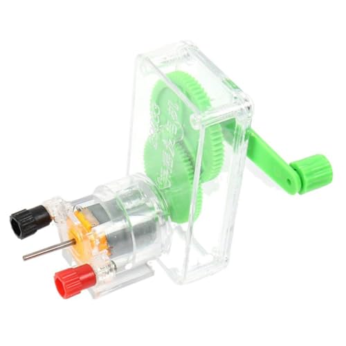 BESTonZON Handkurbel Generator Pädagogisch Sicherer Gleichstromgenerator für Physikalische Experimente Schüler DIY Elektrizität Lernspielzeug Experimentierkasten Elektrisches Modell BESTonZON Handkurbel Generator Pädagogisch Sicherer Gleichstromgenerator für Physikalische Experimente Schüler DIY Elektrizität Lernspielzeug Experimentierkasten Elektrisches Modell von BESTonZON