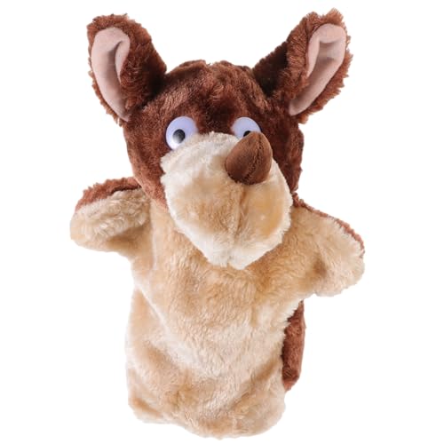 BESTonZON Handpuppen Handpuppen-plüschspielzeug Handpuppe Wolf Interaktive Tierfigur Für Rollenspiele Üsch Handpuppe Für Lernspielzeug Zur Frühkindlichen Simulation Eines Tiermodells Kuscheliges von BESTonZON