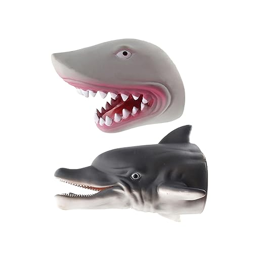 BESTonZON Handpuppe für Kinder Spielzeug pummeluff Kuscheltier Stitch+Kuscheltier Dolphins beschwertes Kuscheltier Toy Delphine horvilleur tierische Handpuppe Rollenspiel Handpuppe Grey von BESTonZON