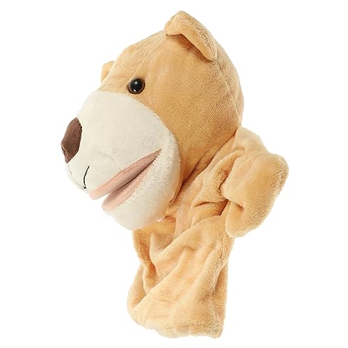 BESTonZON Handpuppen Bär Mit Beweglichem Mund Tierhandpuppe Für Weiches üschtier Für Interaktive Spiele Ideales Für Kleinkinder Und Eltern Kind Interaktion von BESTonZON